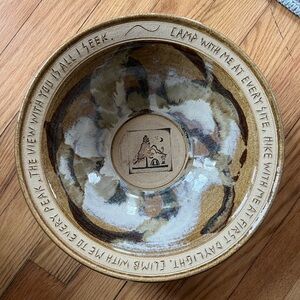 Handcrafted Ceramic Bowl with Earthy Tones